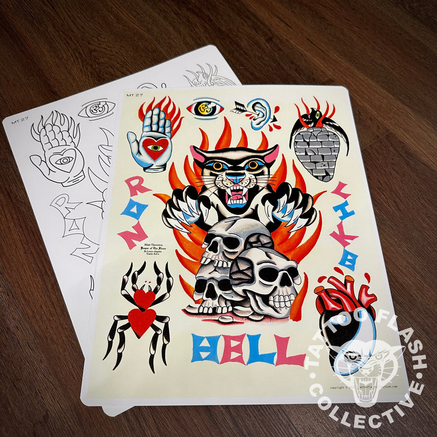 Matt Thornton Flash Matt Thornton Tattoo Flash #27