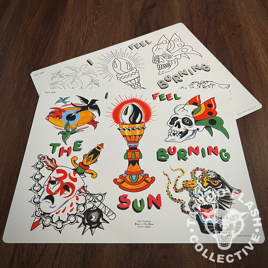 Matt Thornton Flash Matt Thornton Tattoo Flash #28