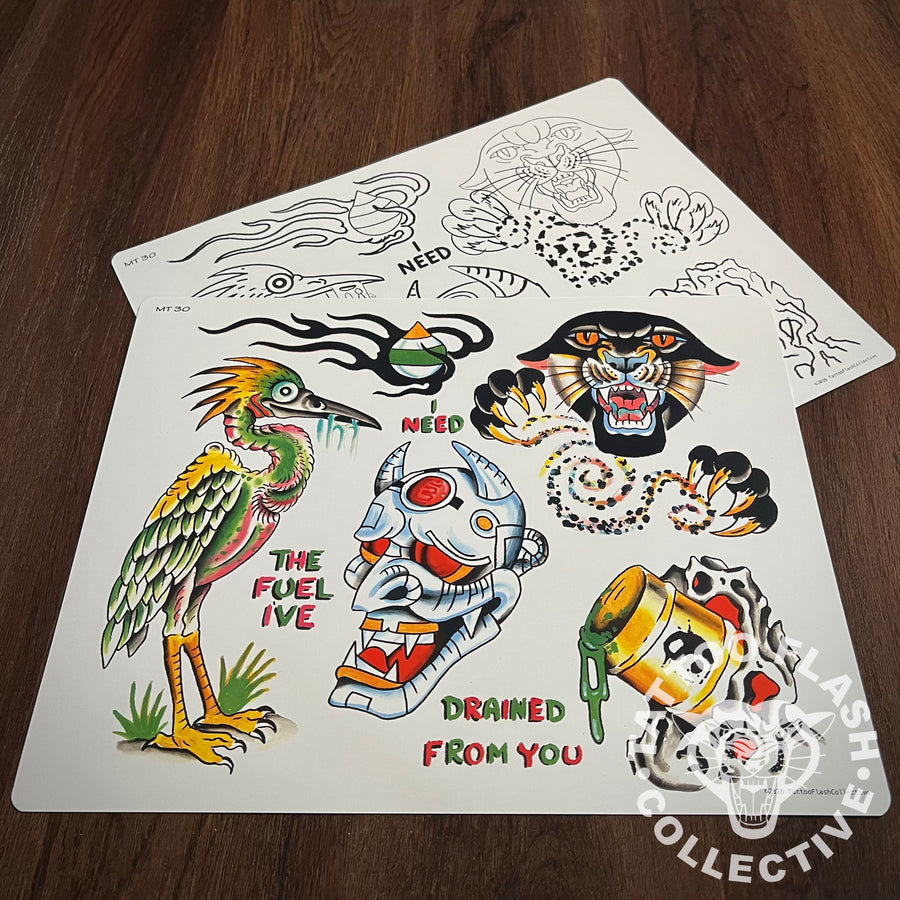 Matt Thornton Flash Matt Thornton Tattoo Flash #30