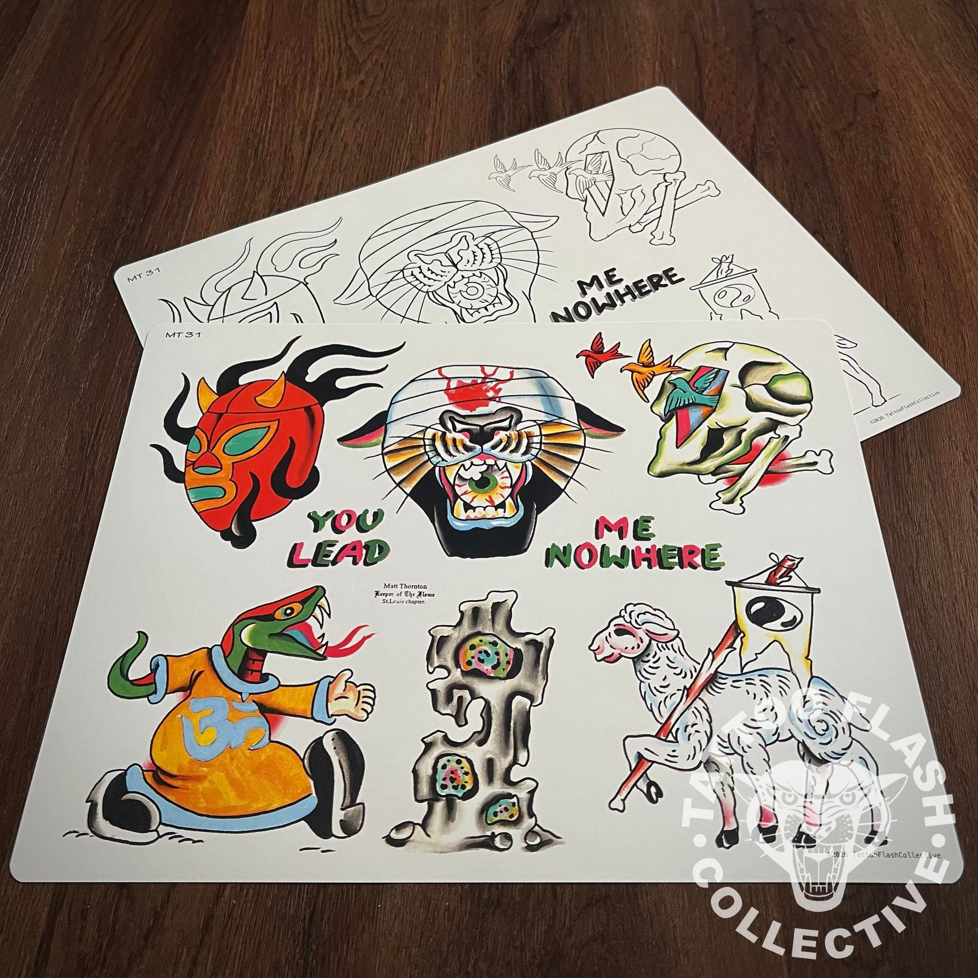 Matt Thornton Flash Matt Thornton Tattoo Flash #31
