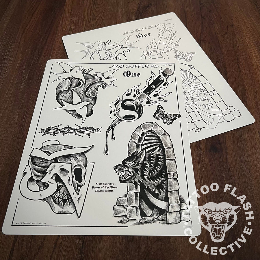 Matt Thornton Flash Matt Thornton Tattoo Flash #36