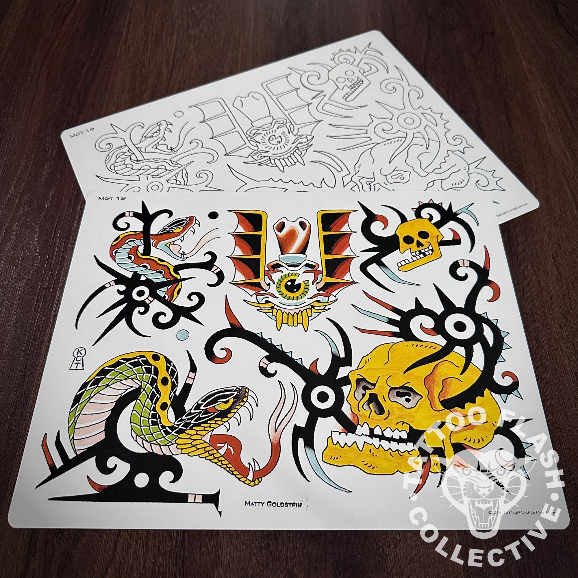 Matty Goldstein Flash Matty Goldstein Tattoo Flash #19