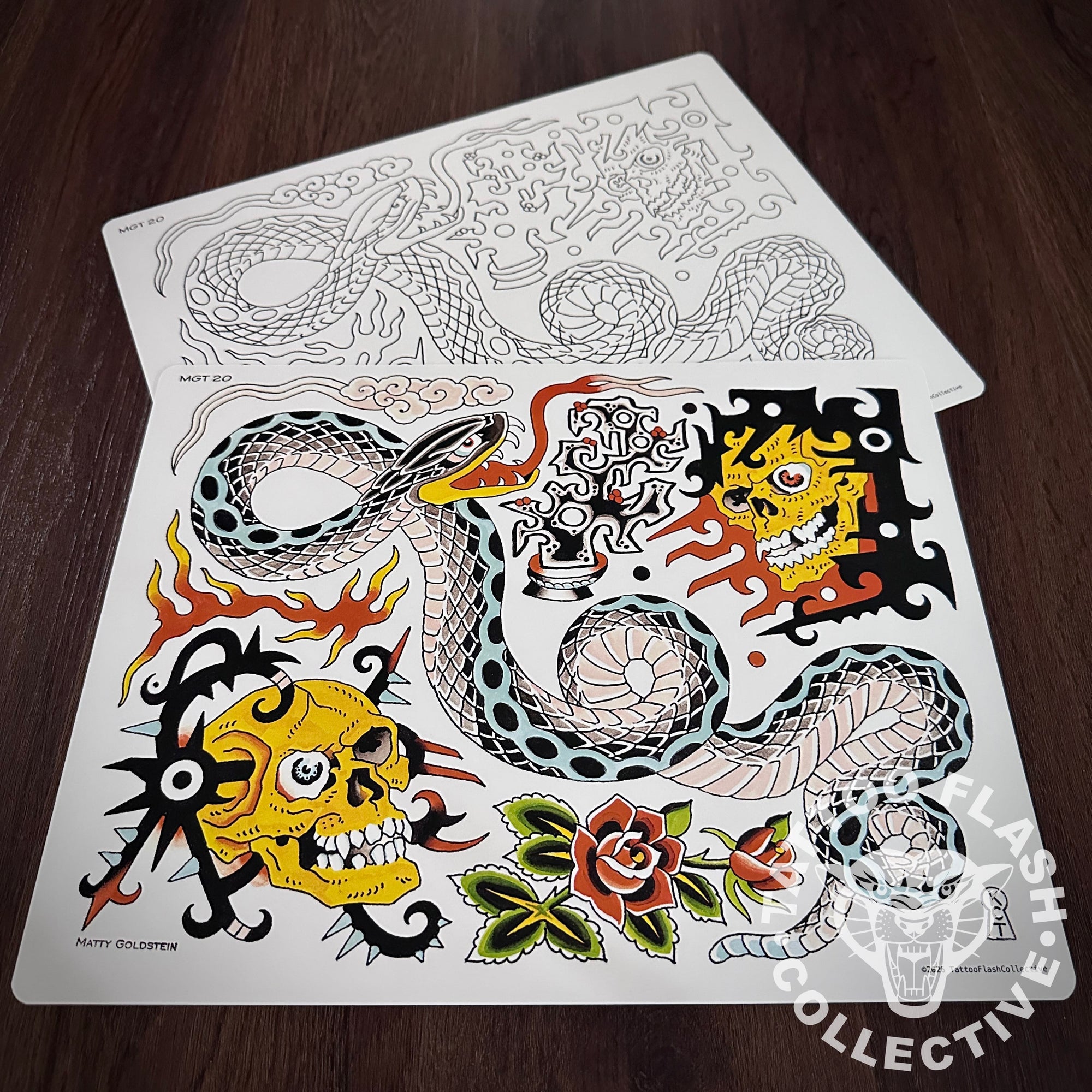 Matty Goldstein Flash Matty Goldstein Tattoo Flash #20