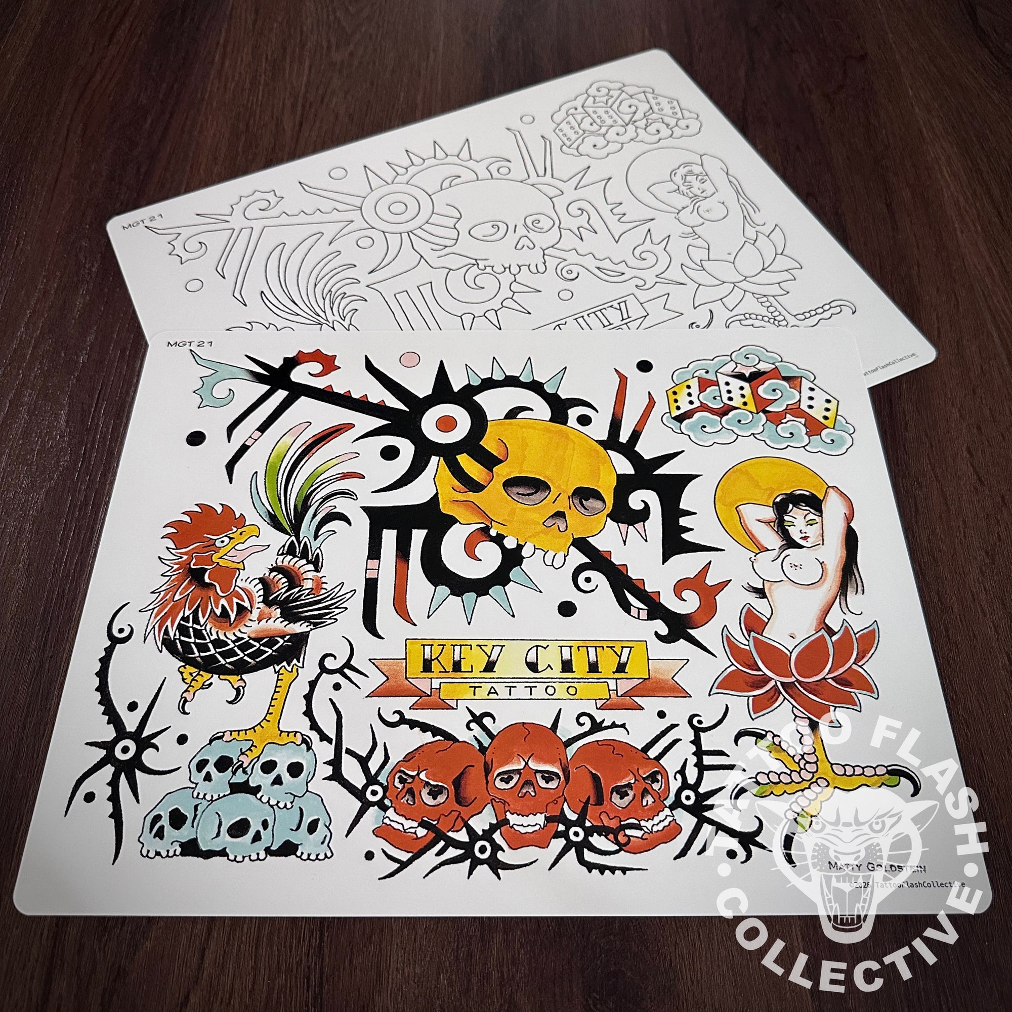 Matty Goldstein Flash Matty Goldstein Tattoo Flash #21