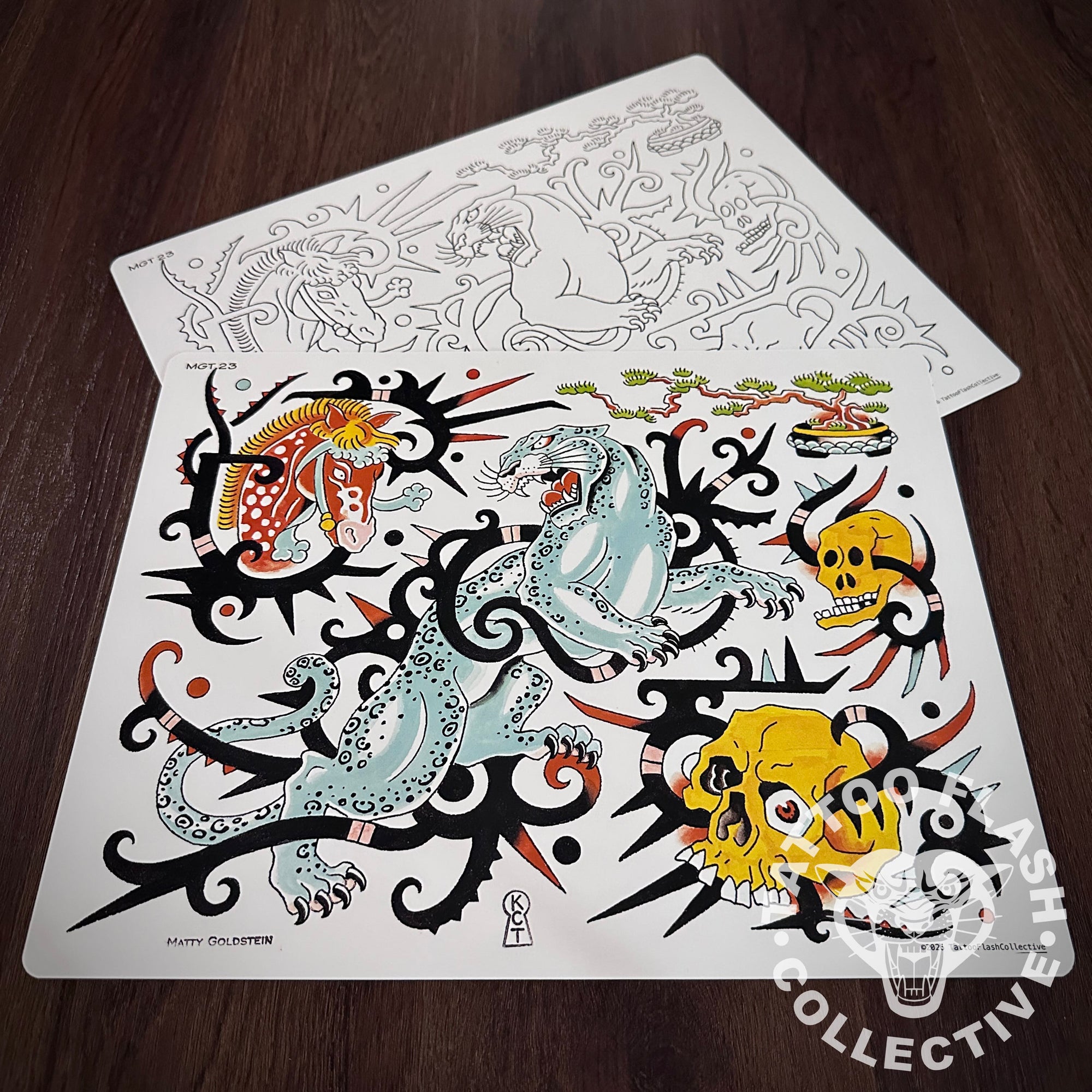 Matty Goldstein Flash Matty Goldstein Tattoo Flash #23