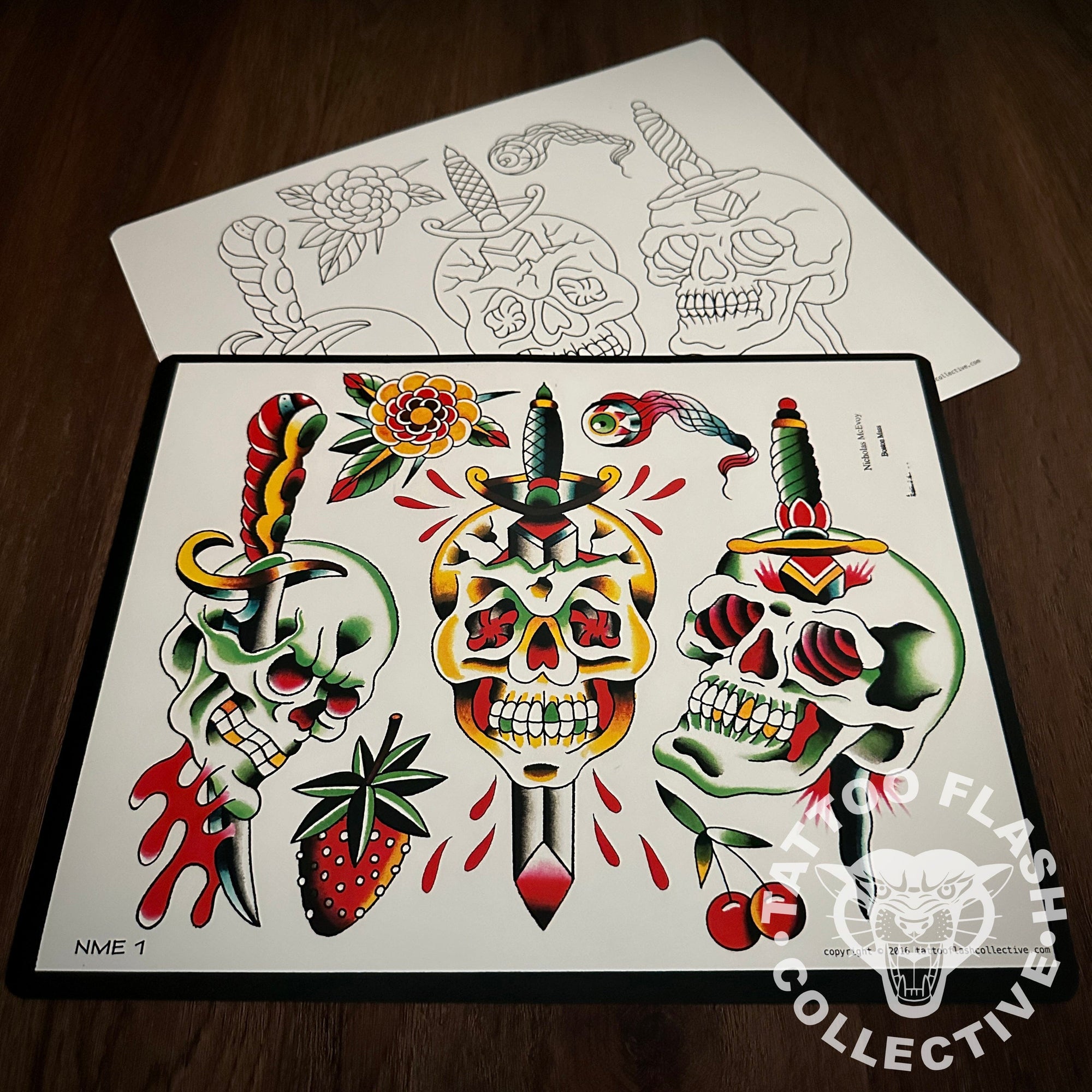 Nicholas McEvoy Flash Nicholas McEvoy Tattoo Flash #01