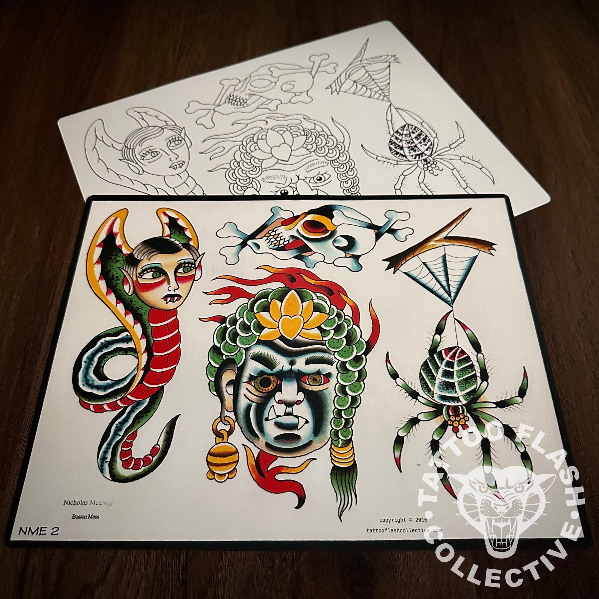 Nicholas McEvoy Flash Nicholas McEvoy Tattoo Flash #02