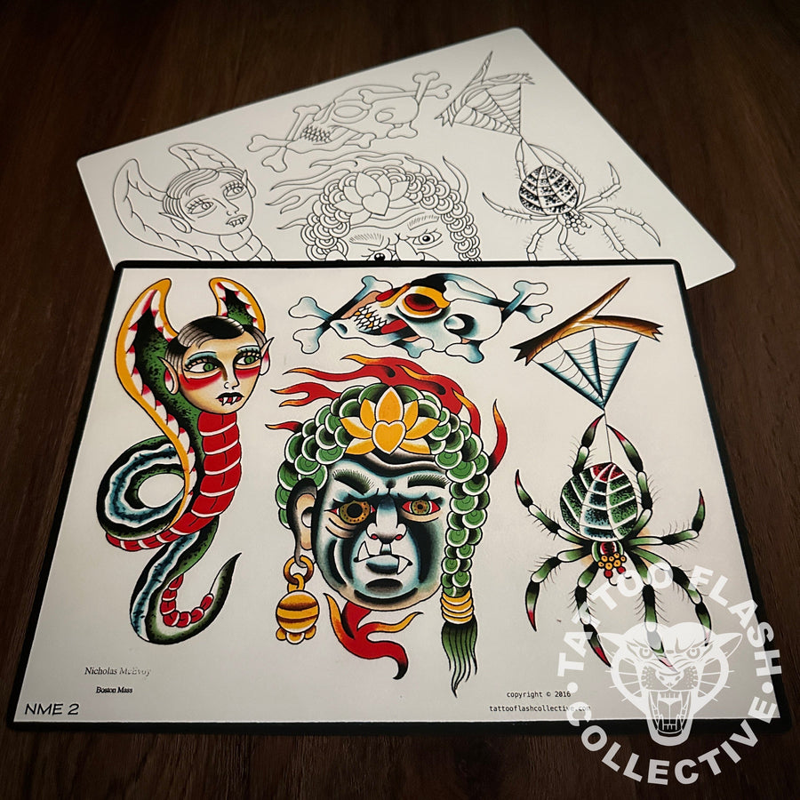 Nicholas McEvoy Flash Nicholas McEvoy Tattoo Flash #02