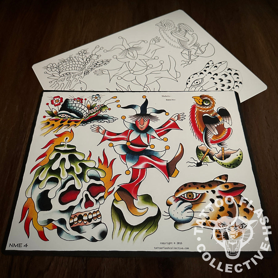 Nicholas McEvoy Flash Nicholas McEvoy Tattoo Flash #04