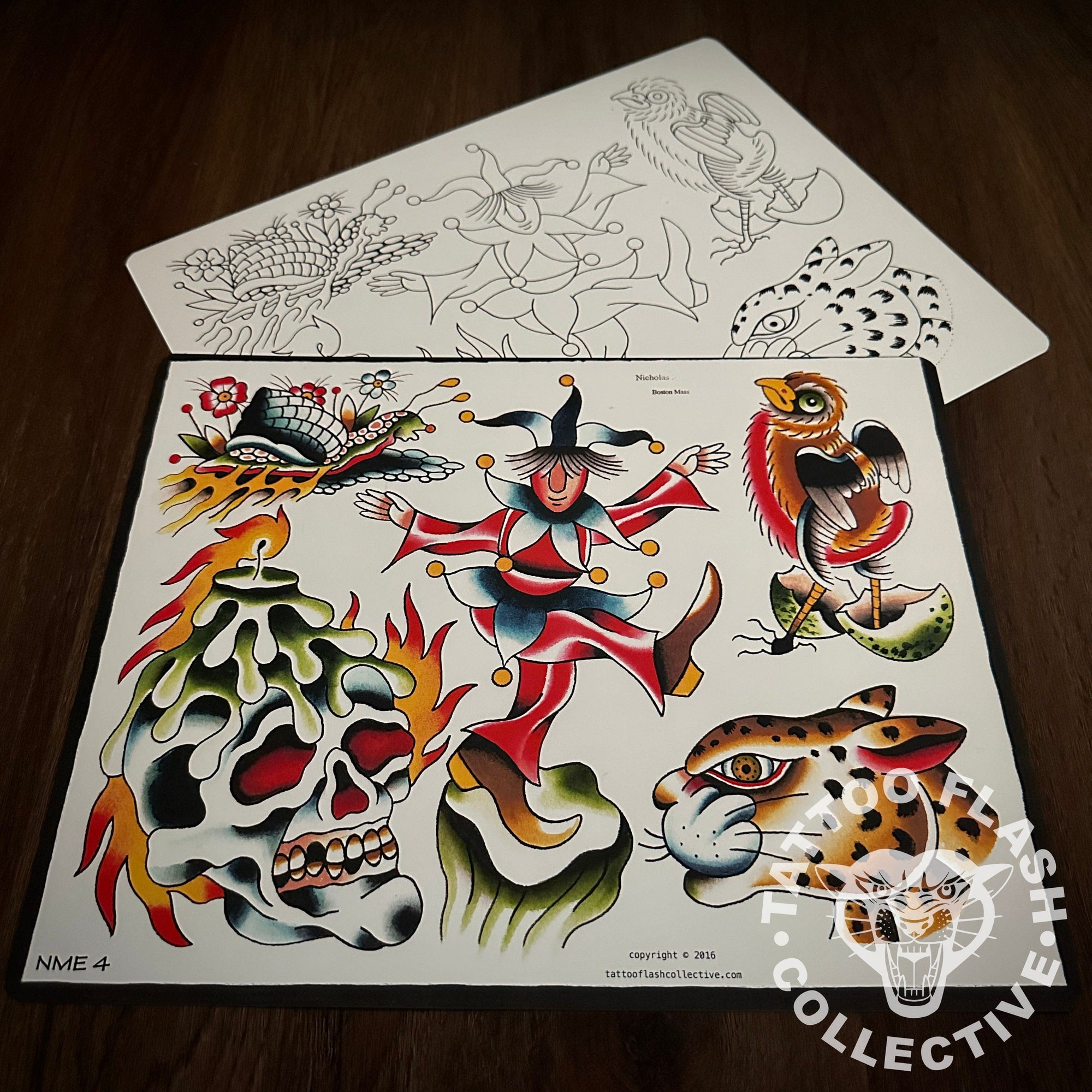 Nicholas McEvoy Flash Nicholas McEvoy Tattoo Flash #04 (old stock)