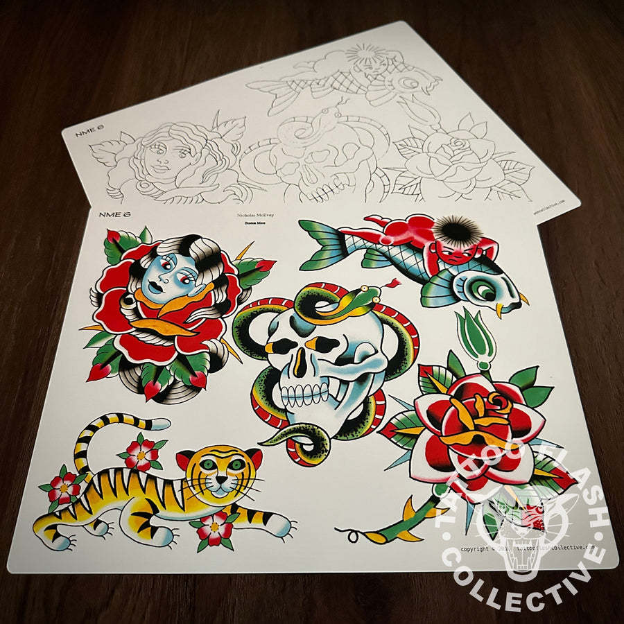 Nicholas McEvoy Flash Nicholas McEvoy Tattoo Flash #06