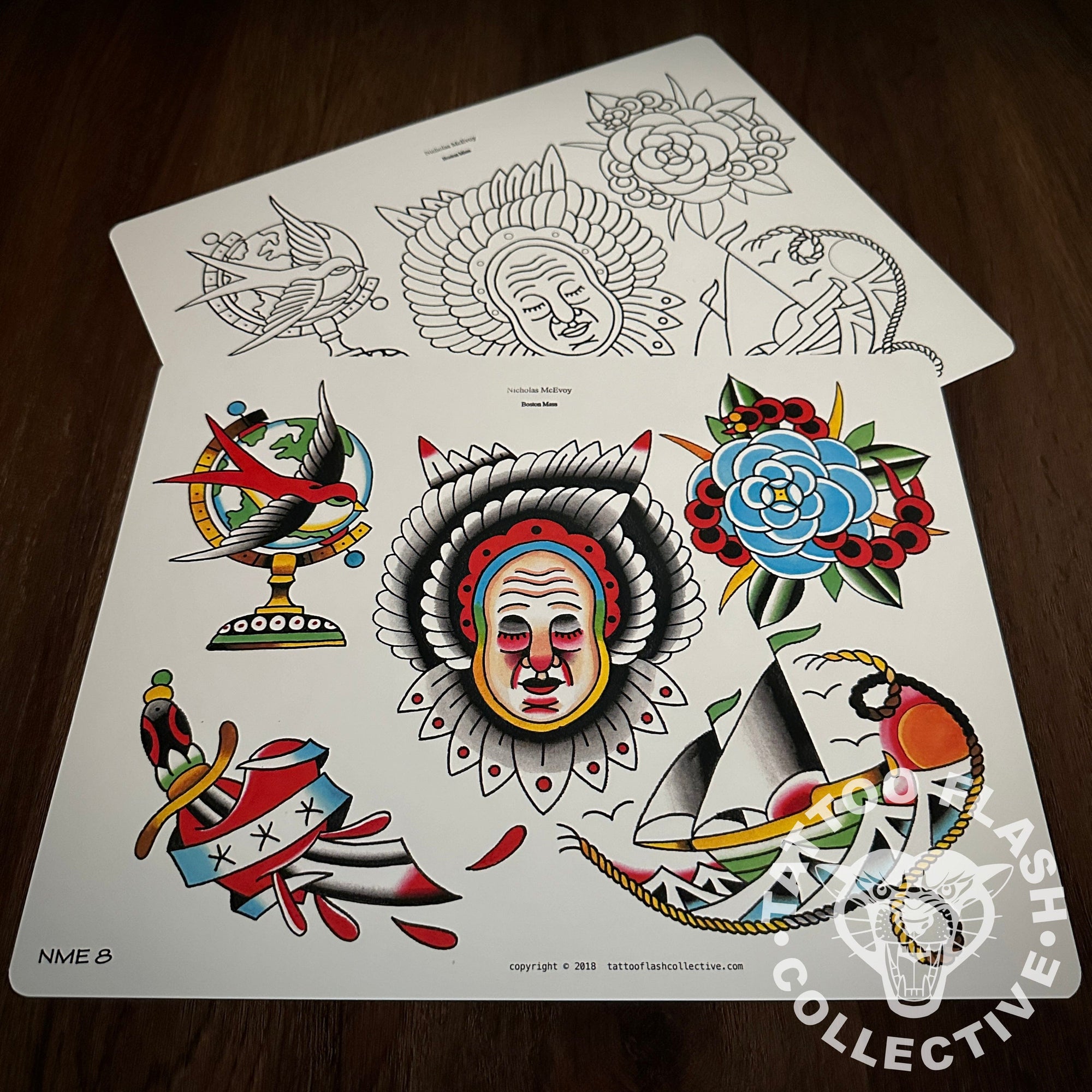 Nicholas McEvoy Flash Nicholas McEvoy Tattoo Flash #08