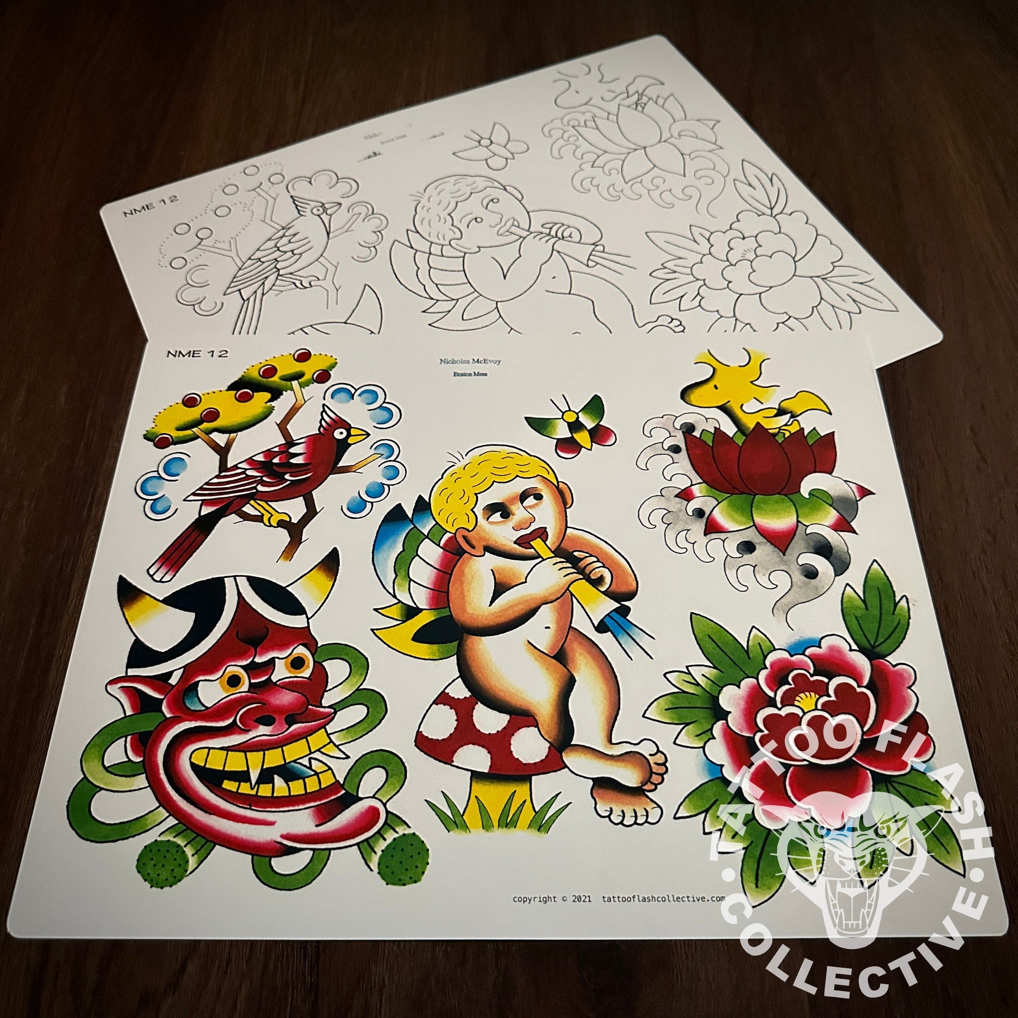 Nicholas McEvoy Flash Nicholas McEvoy Tattoo Flash #12