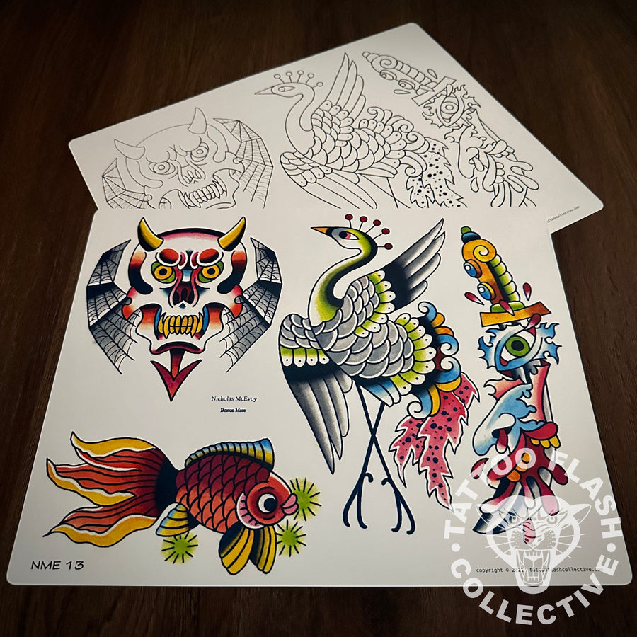 Nicholas McEvoy Flash Nicholas McEvoy Tattoo Flash #13