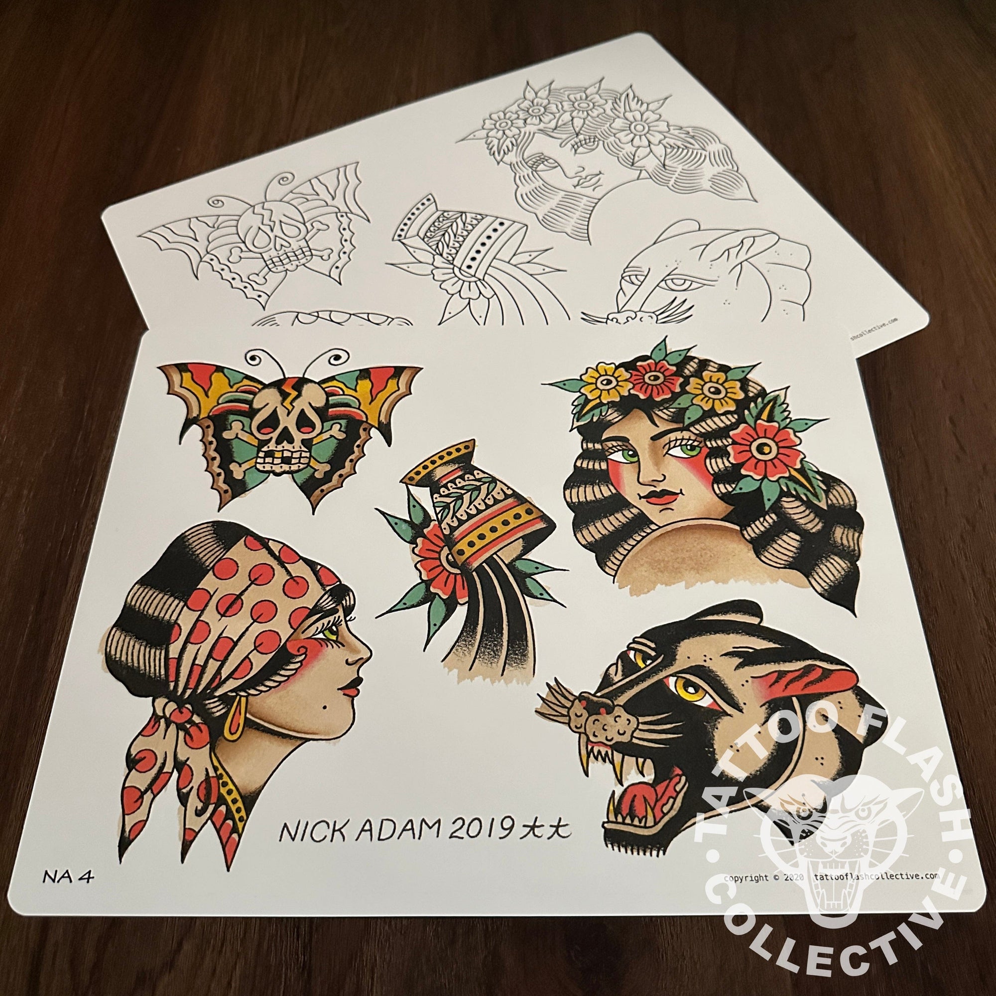 Nick Adam Flash Nick Adam Tattoo Flash #04