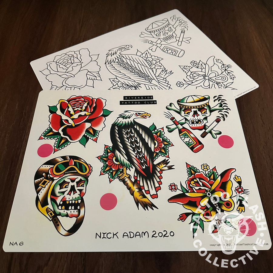 Nick Adam Flash Nick Adam Tattoo Flash #06