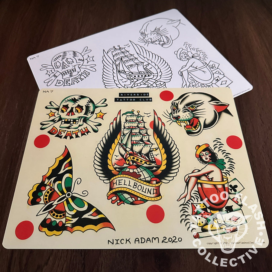 Nick Adam Flash Nick Adam Tattoo Flash #07