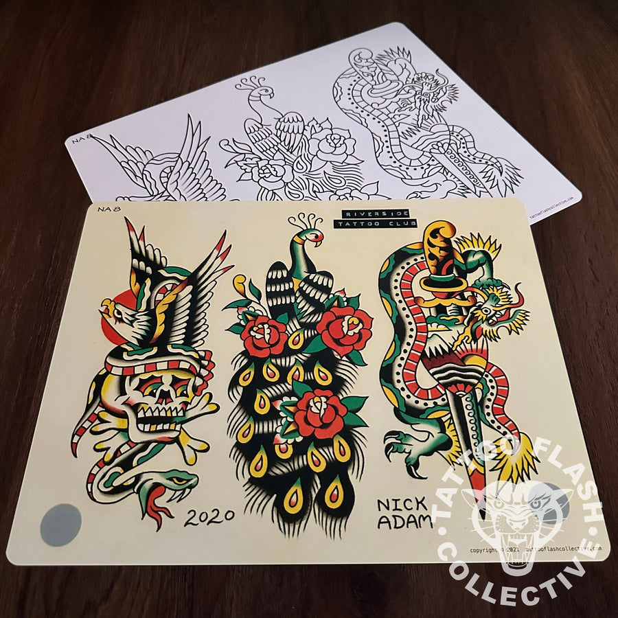 Nick Adam Flash Nick Adam Tattoo Flash #08