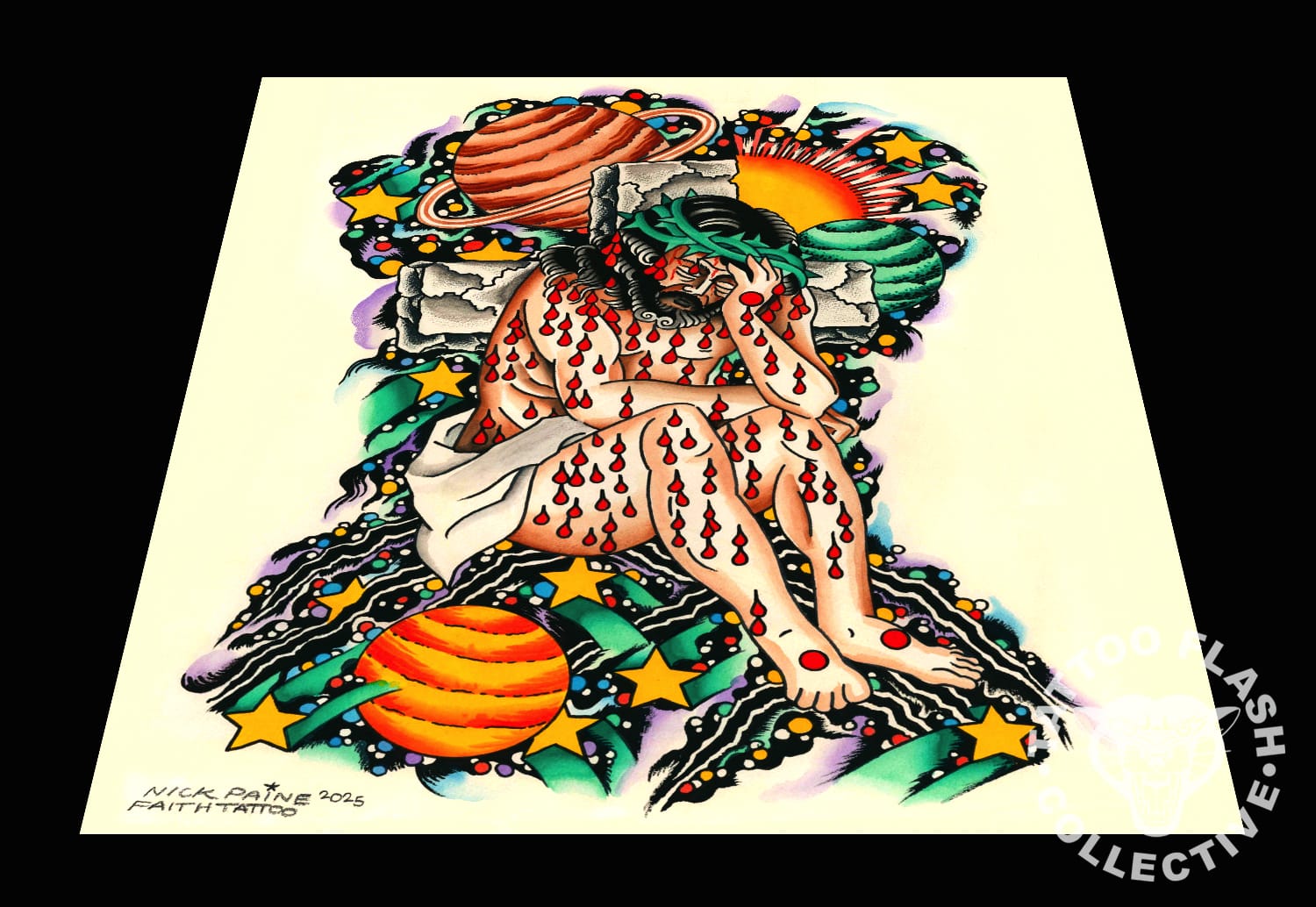 Nick Paine prints Nick Paine Tattoo Print #01- 16"x20"