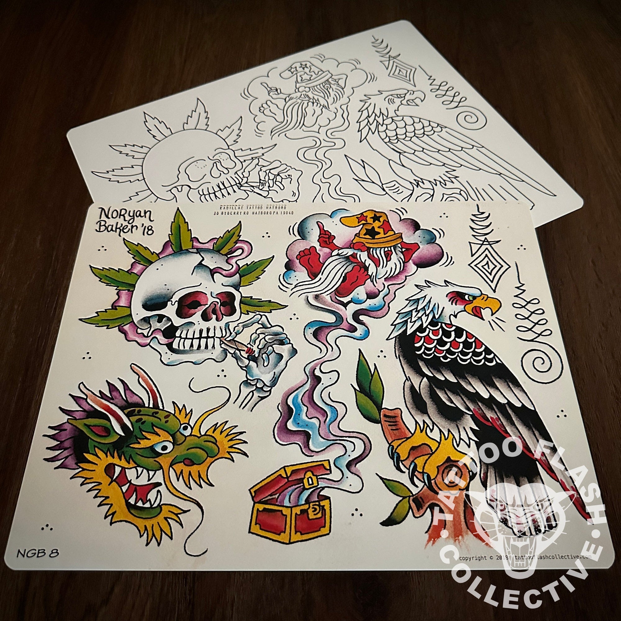 Noryan Baker Flash Noryan Baker Tattoo Flash #08