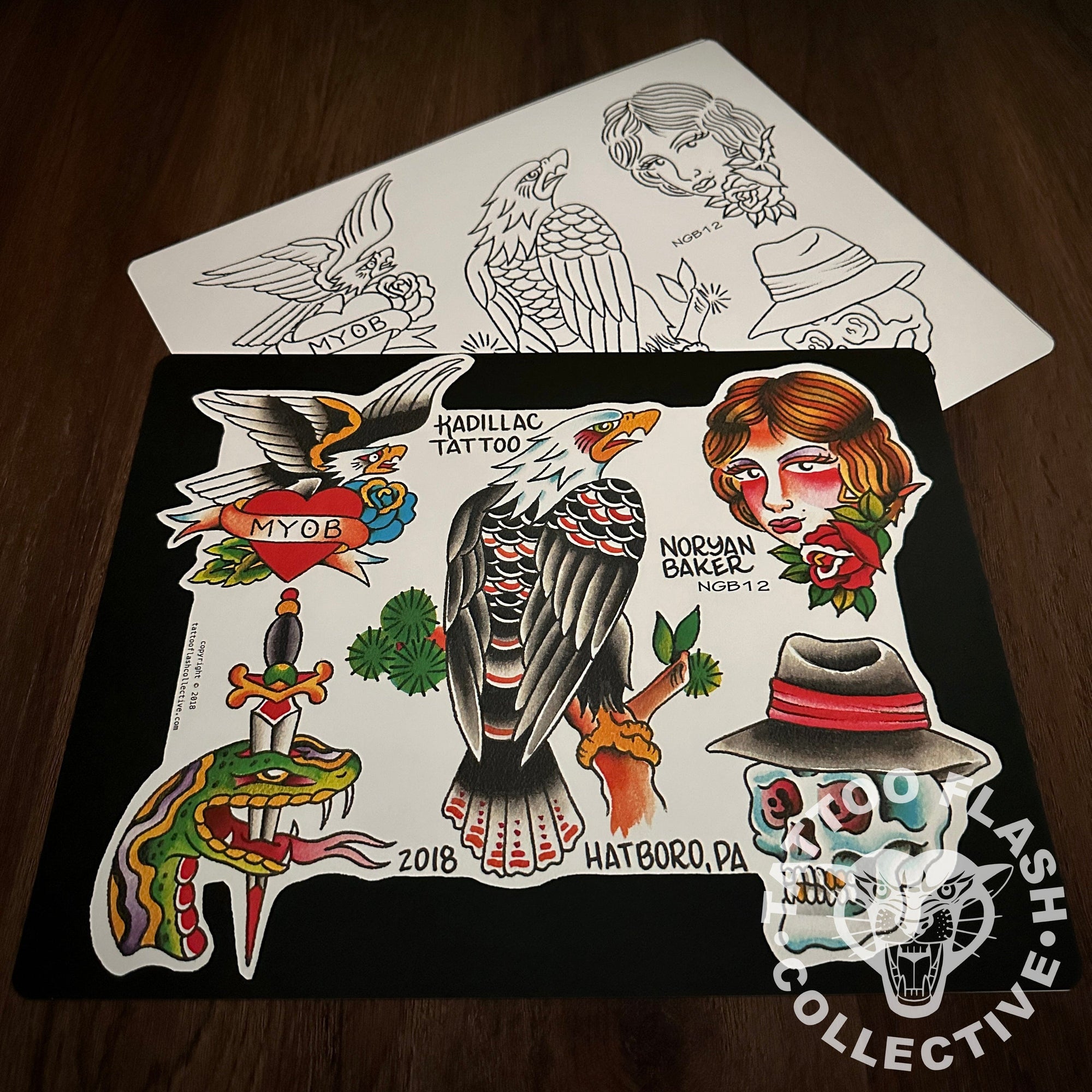 Noryan Baker Flash Noryan Baker Tattoo Flash #12