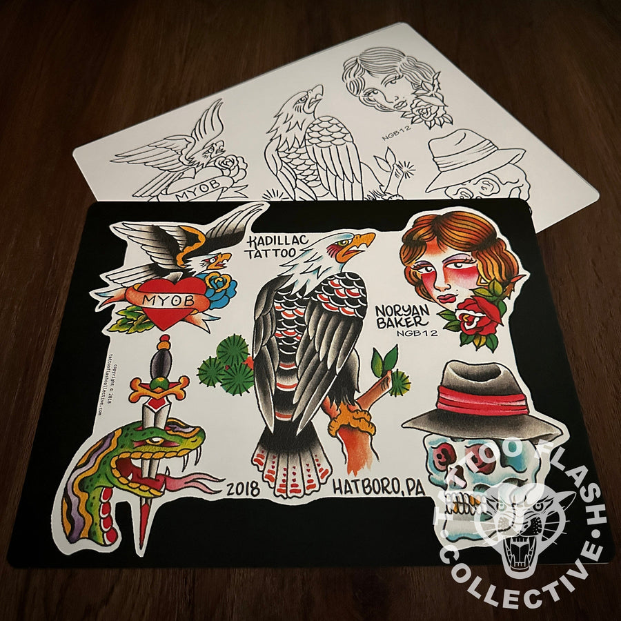 Noryan Baker Flash Noryan Baker Tattoo Flash #12