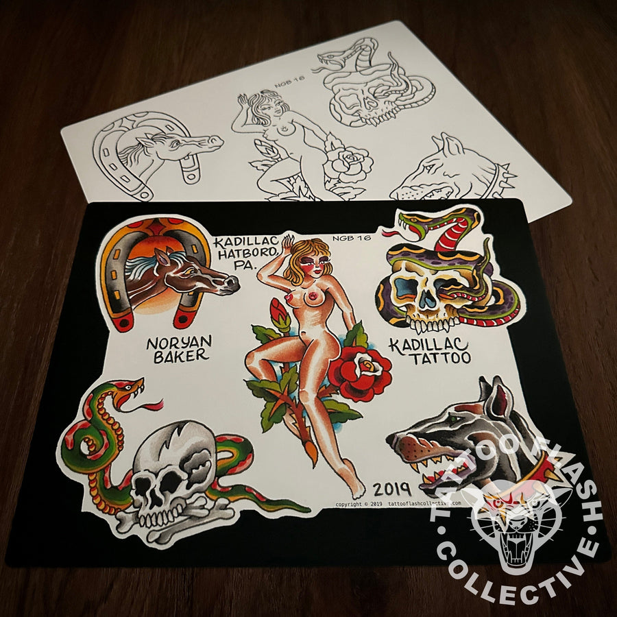 Noryan Baker Flash Noryan Baker Tattoo Flash #16