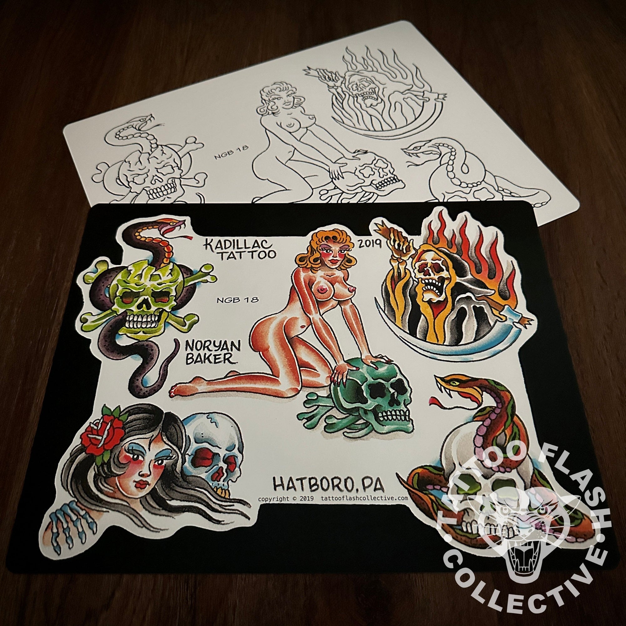 Noryan Baker Flash Noryan Baker Tattoo Flash #18