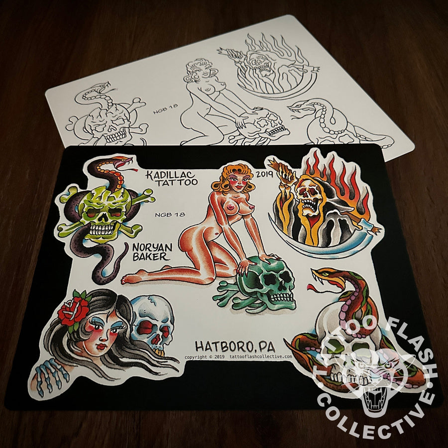 Noryan Baker Flash Noryan Baker Tattoo Flash #18