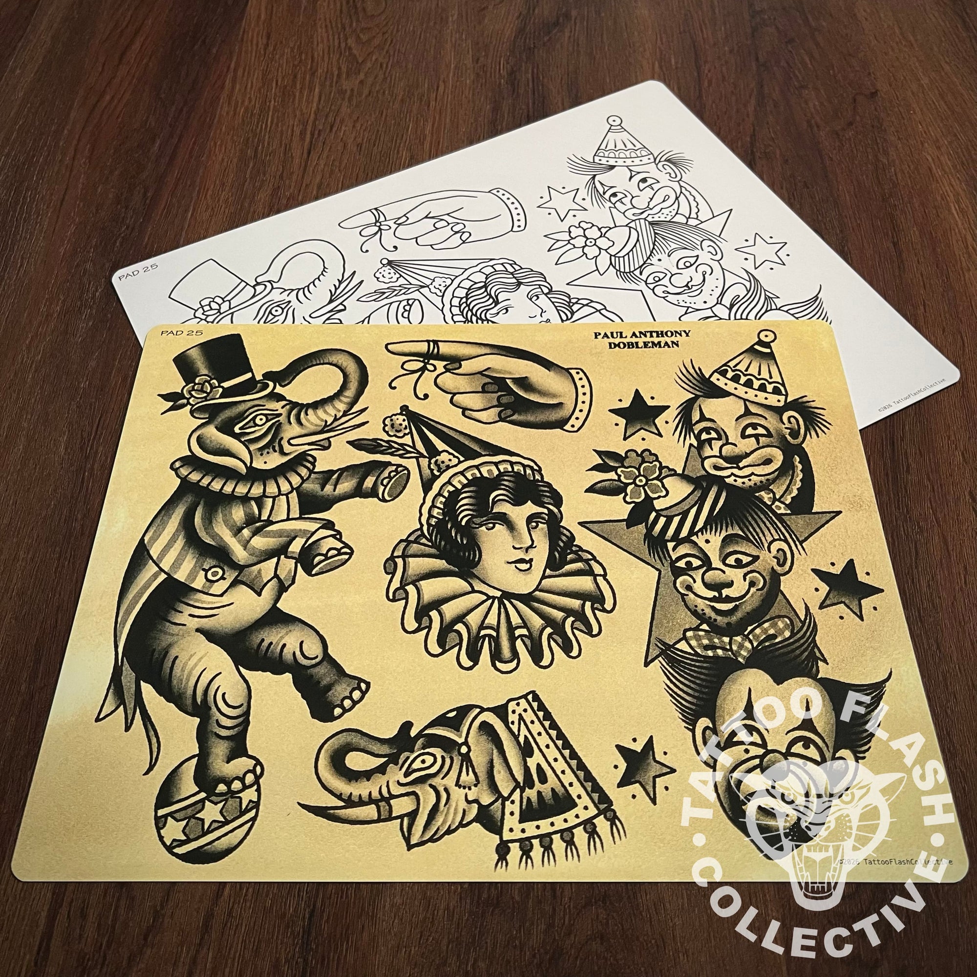 Paul Dobleman Flash Paul Dobleman Tattoo Flash #25