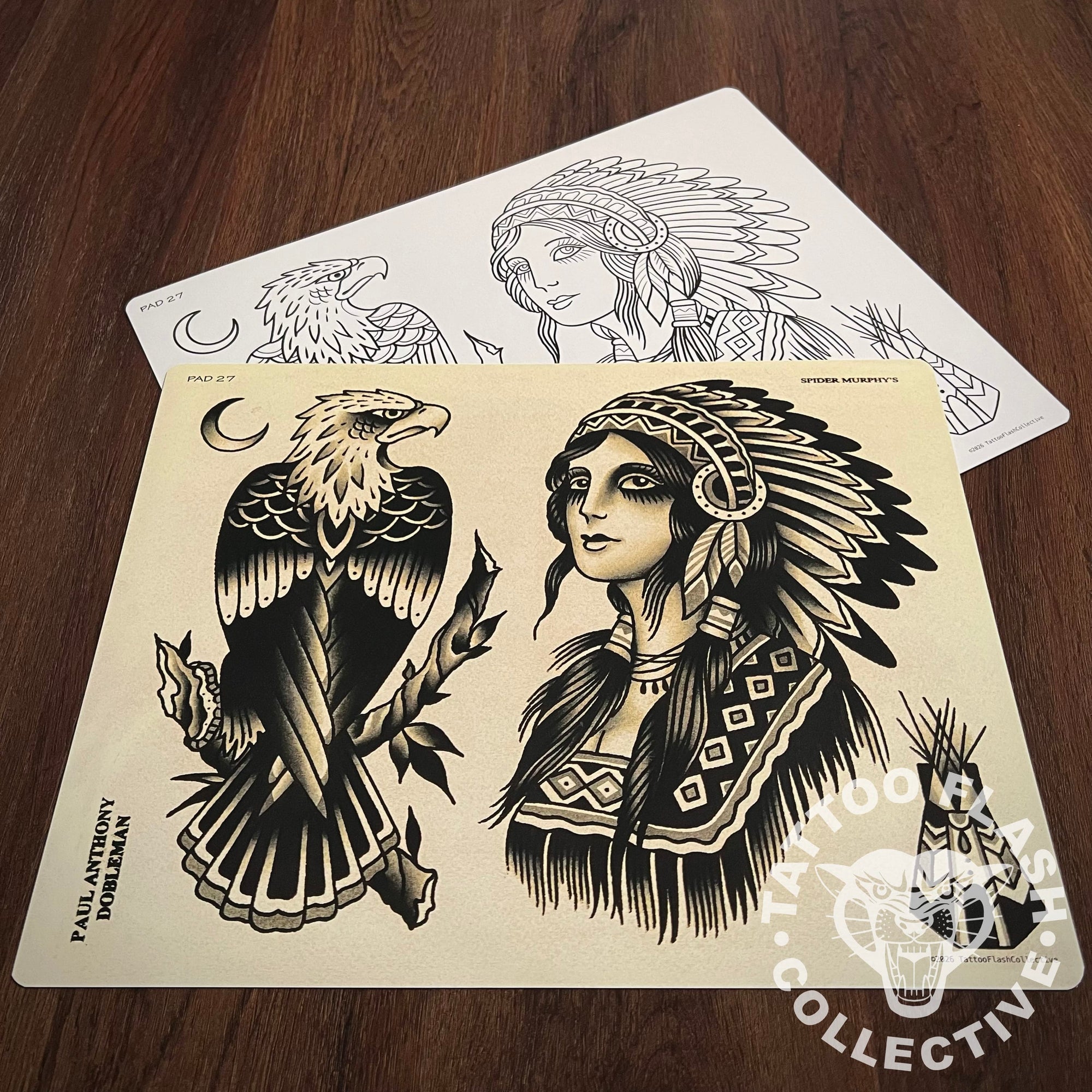 Paul Dobleman Flash Paul Dobleman Tattoo Flash #27