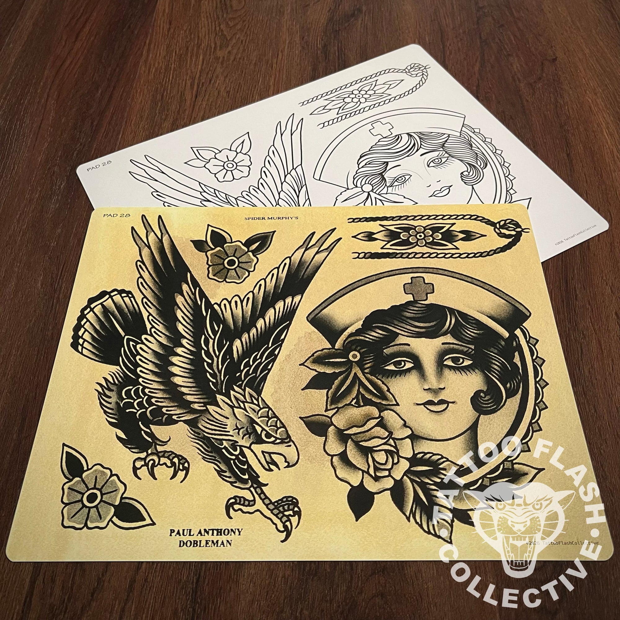 Paul Dobleman Flash Paul Dobleman Tattoo Flash #28