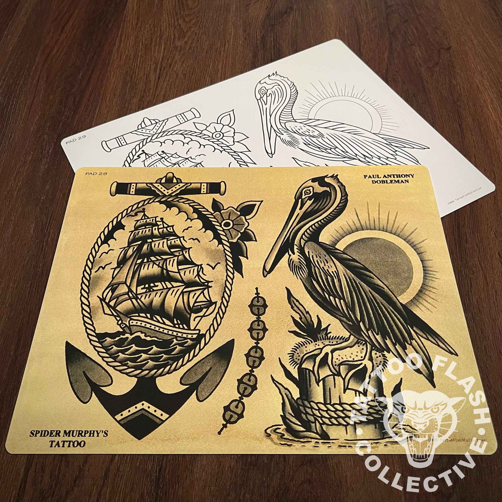 Paul Dobleman Flash Paul Dobleman Tattoo Flash #29