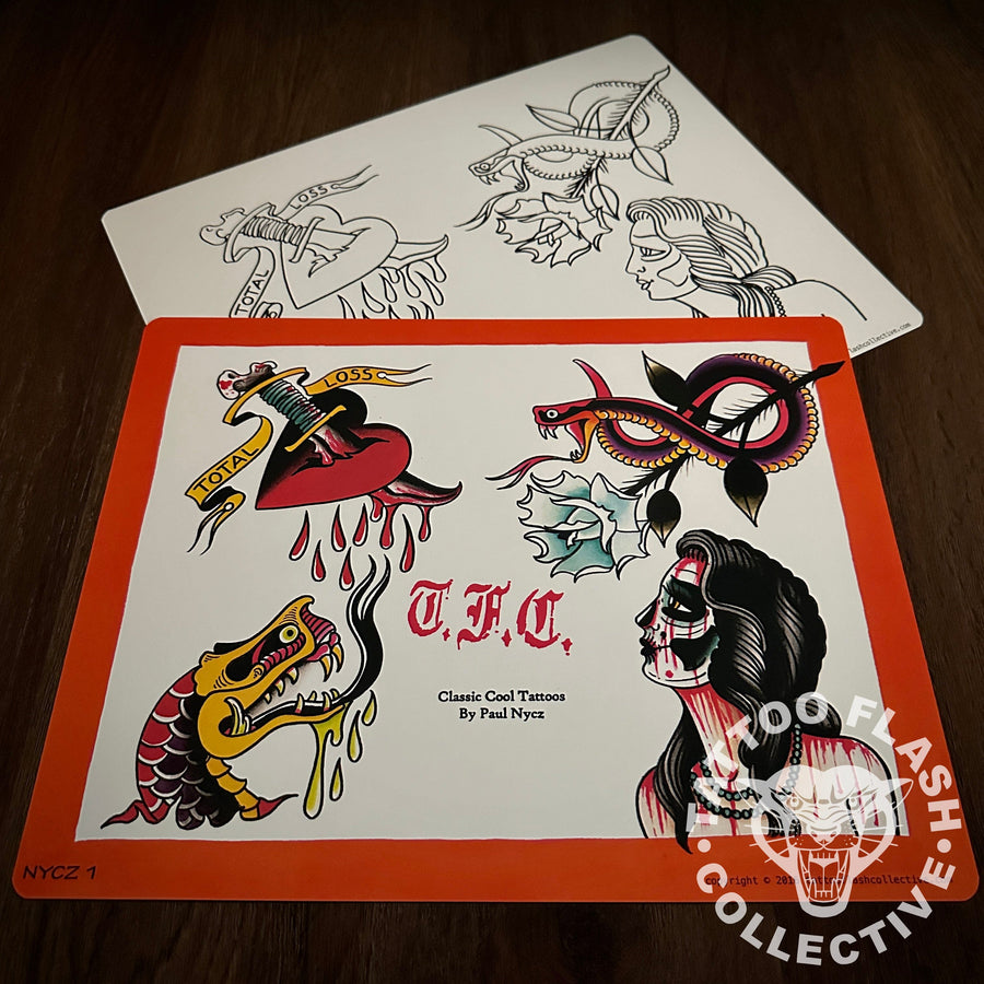 Paul Nycz Flash Paul Nycz Tattoo Flash #01