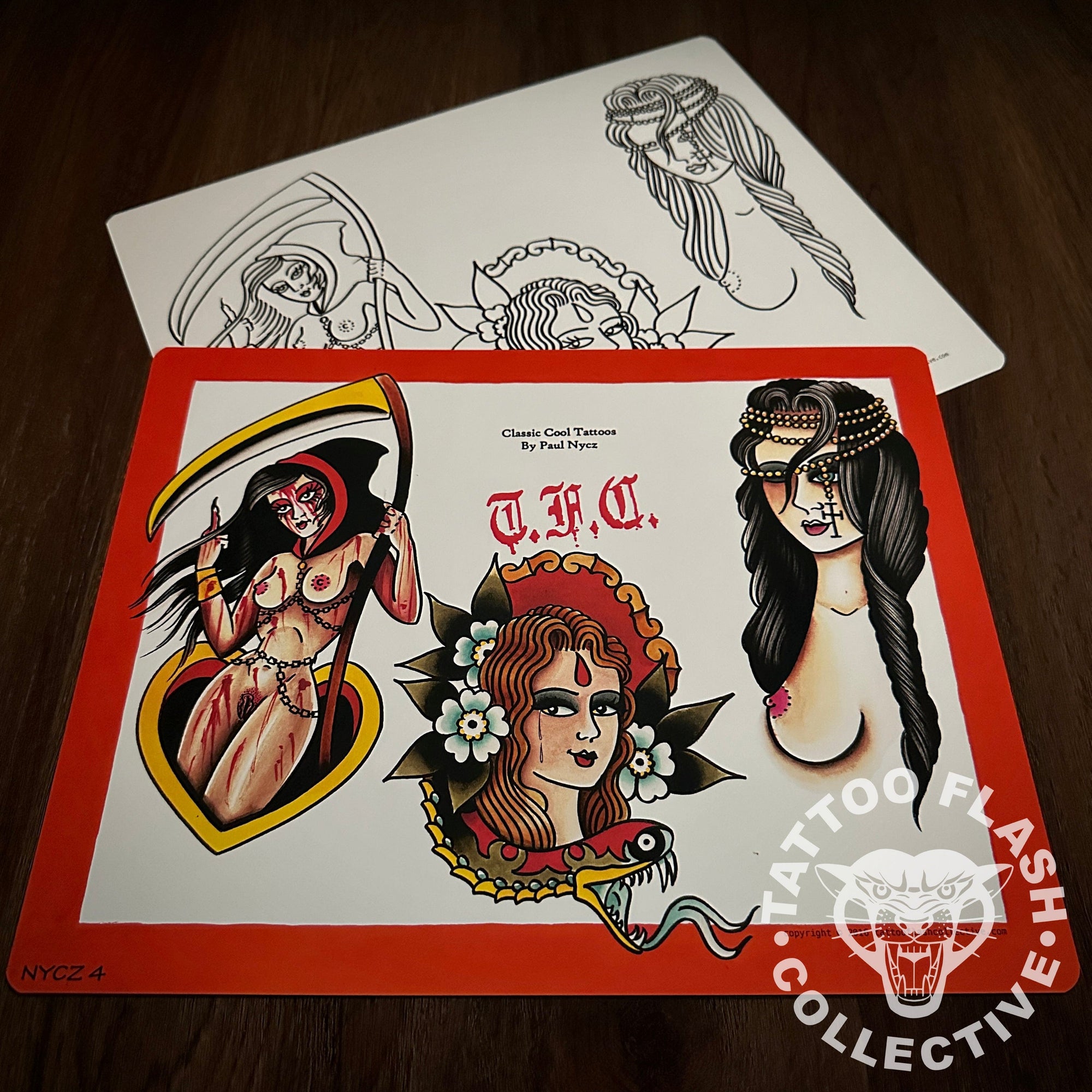 Paul Nycz Flash Paul Nycz Tattoo Flash #04