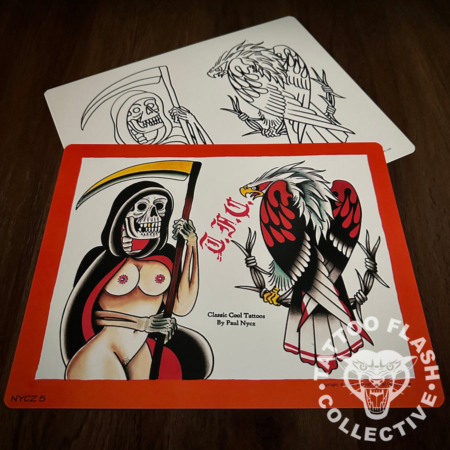 Paul Nycz Flash Paul Nycz Tattoo Flash #05 (old stock)