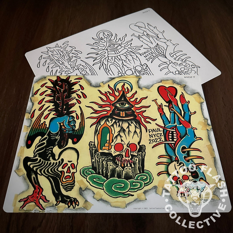 Paul Nycz Flash Paul Nycz Tattoo Flash #07