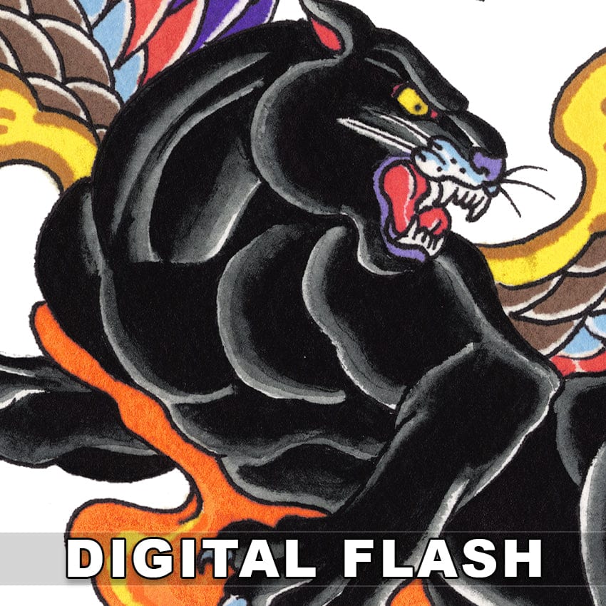 Randy Hall digital download Randy Hall Digital Tattoo Flash #01-#04