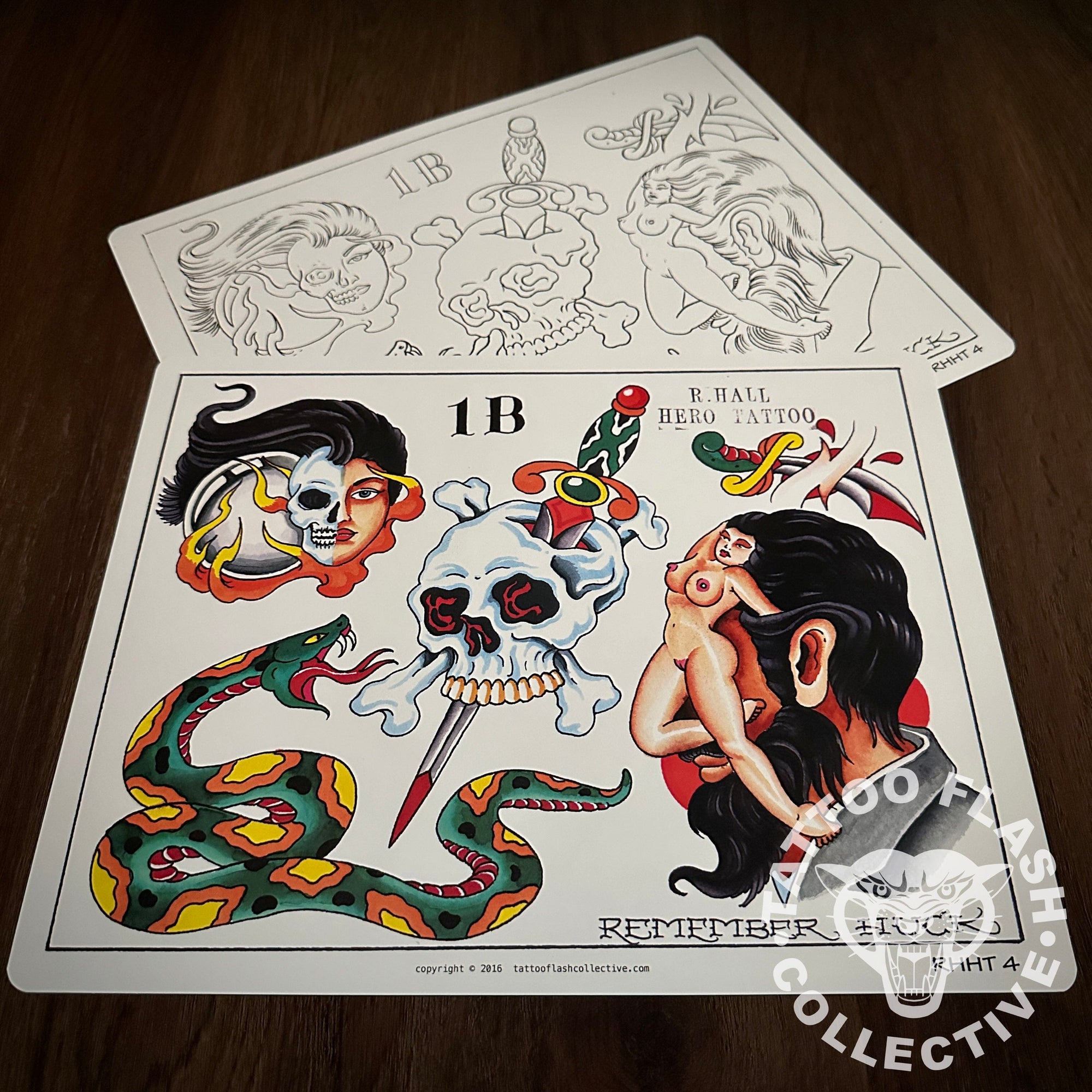 Randy Hall Flash Randy Hall Tattoo Flash #04