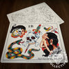 Randy Hall Flash Randy Hall Tattoo Flash #04 (old stock)