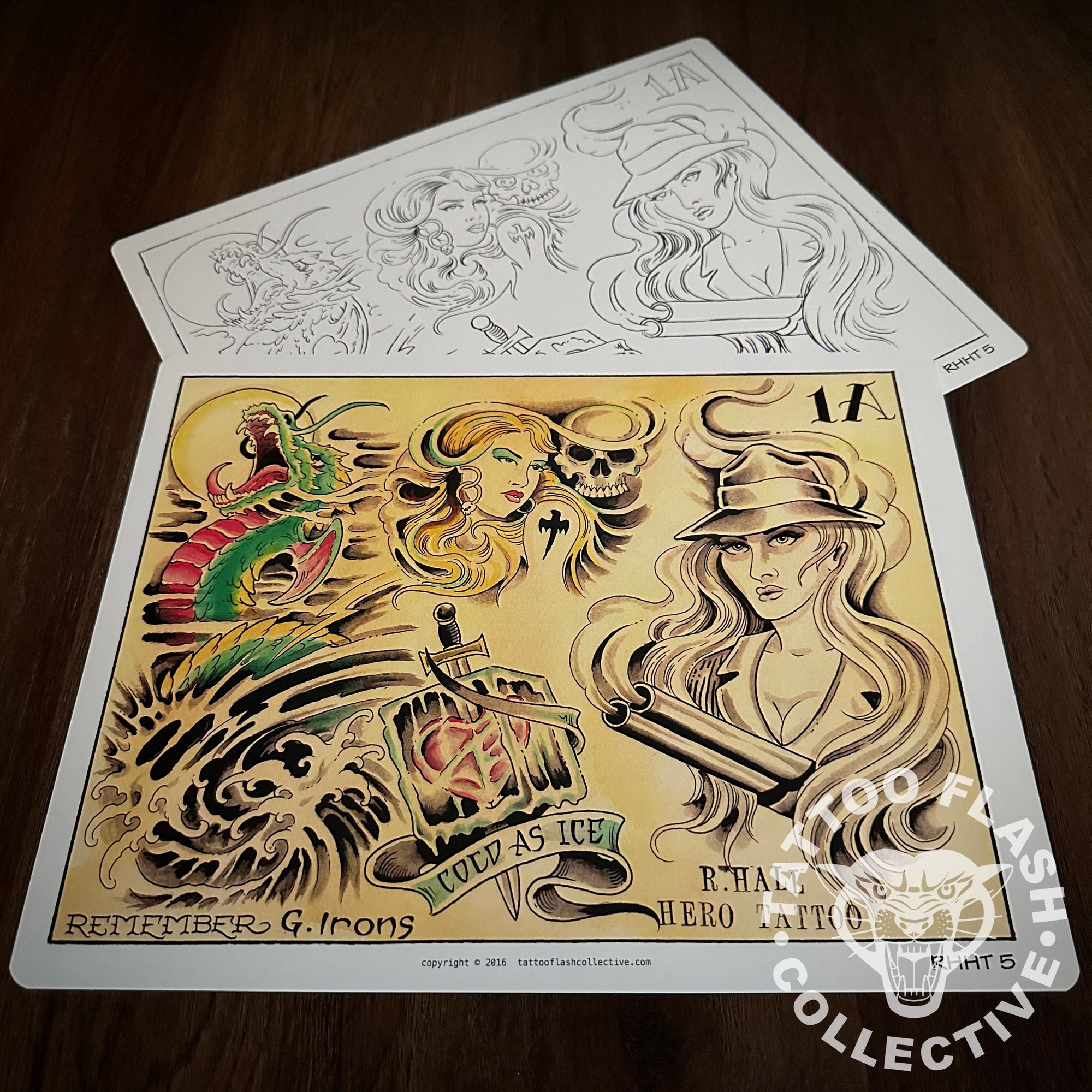 Randy Hall Flash Randy Hall Tattoo Flash #05