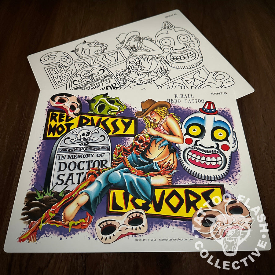 Randy Hall Flash Randy Hall Tattoo Flash #06