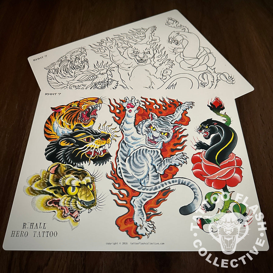 Randy Hall Flash Randy Hall Tattoo Flash #07