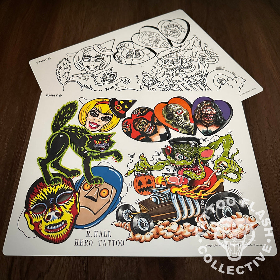 Randy Hall Flash Randy Hall Tattoo Flash #08