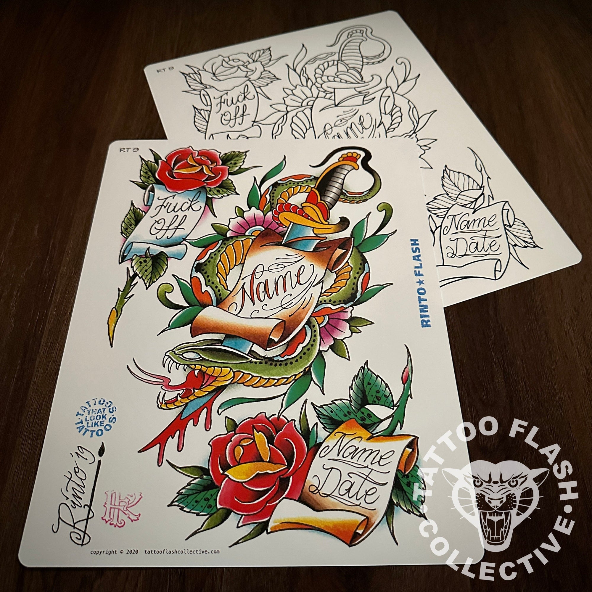 Rinto Flash Rinto Tattoo Flash #09