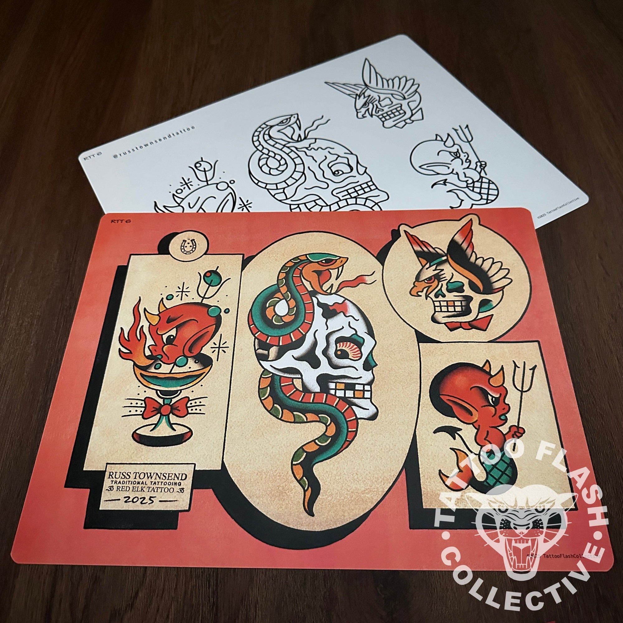 Russ Townsend Flash Russ Townsend Tattoo Flash #06