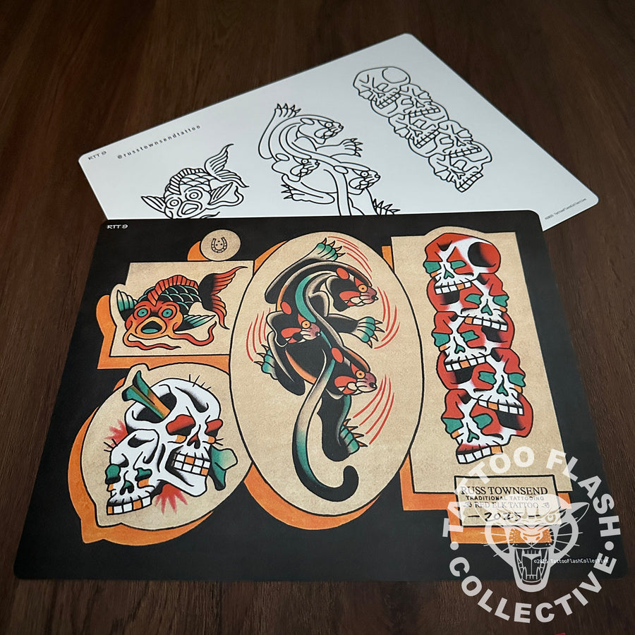Russ Townsend Flash Russ Townsend Tattoo Flash #09