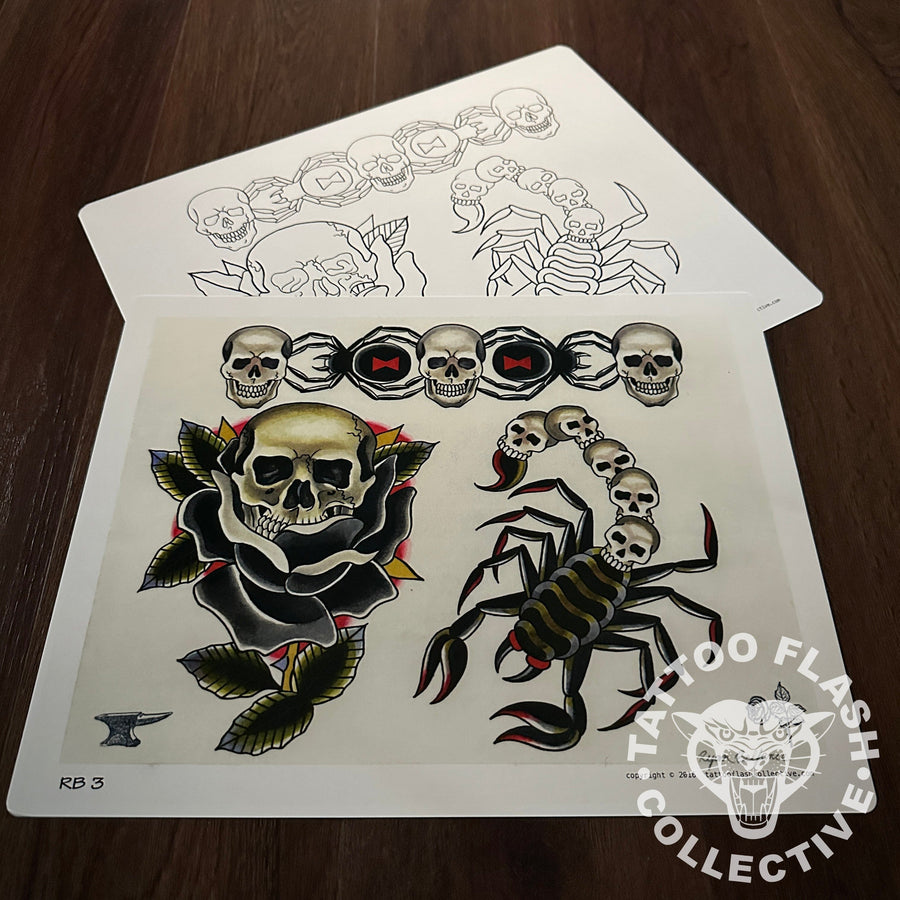 Ryan Belfance Flash Ryan Belfance Tattoo Flash #03