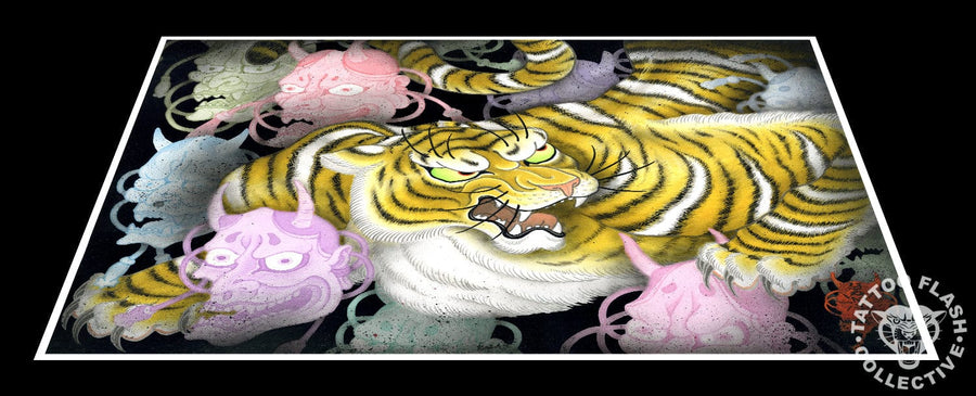 Sam Yamini prints 12"x16" Sam Yamini Tattoo Print #05- 12"x16" and 18"x24"