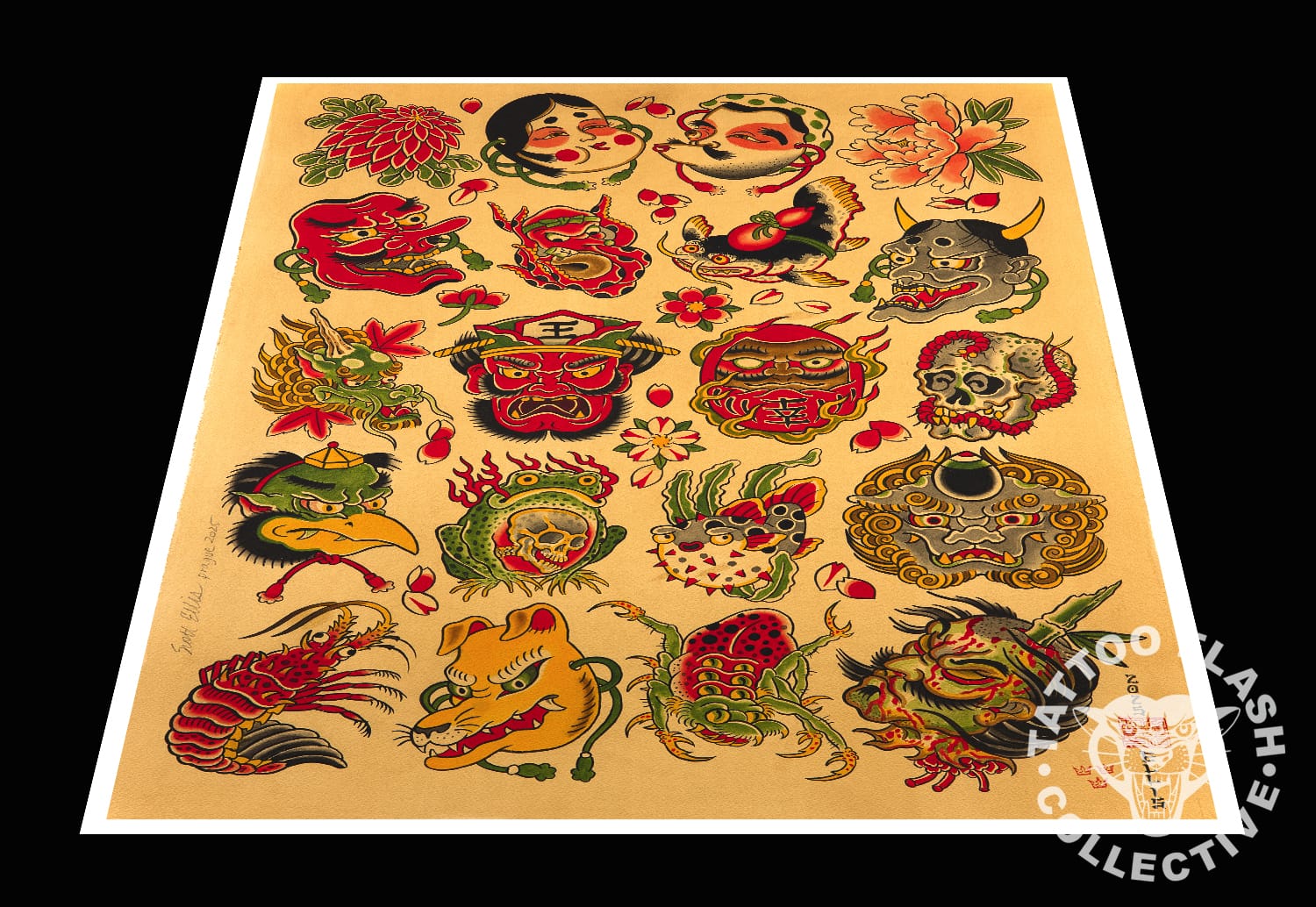 Scott Ellis prints 12"x16" Scott Ellis Tattoo Print #08- 12"x16" and 18"x24"
